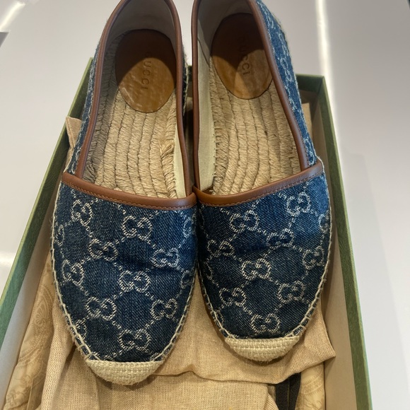 Gucci jacquard denim espadrilles - Picture 6 of 7